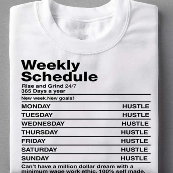 Weekly‎ Schedule Tee - Picture 2 of 3